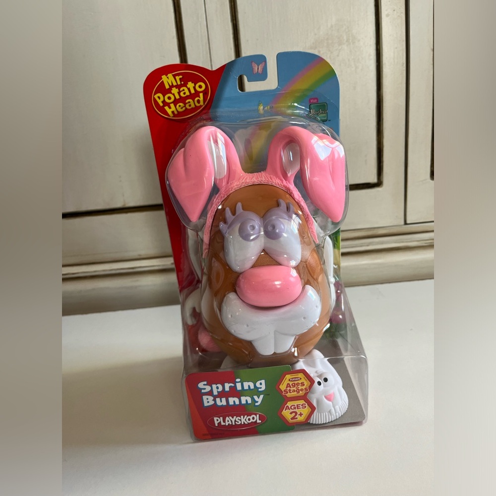 NWT Playskool Mr.Potato Head Spring Bunny Pink Easter Toy mix & match pieces HTF